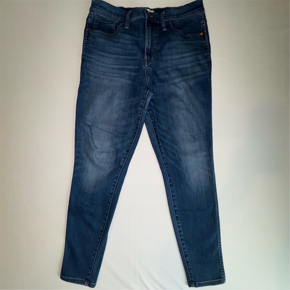 Madewell 10" High-Rise Skinny Jeans Womens Size 31 Medium Wash Stretch Denim